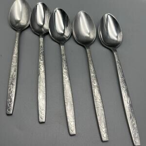 Stanley‎ Roberts Malaga abstract design Stainless steel Flatware 5 spoons
